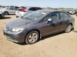 Salvage cars for sale from Copart Dyer, IN: 2013 Honda Civic LX