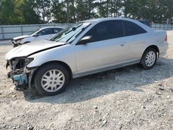 Salvage cars for sale from Copart Loganville, GA: 2005 Honda Civic LX