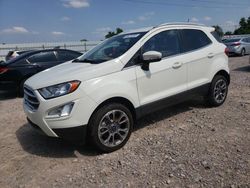 Vehiculos salvage en venta de Copart Oklahoma City, OK: 2021 Ford Ecosport Titanium