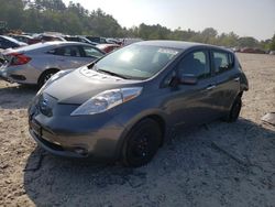 Salvage cars for sale from Copart Mendon, MA: 2016 Nissan Leaf S
