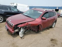 Salvage cars for sale at Woodhaven, MI auction: 2015 Jeep Cherokee Latitude