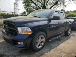 Salvage cars for sale from Copart Wheeling, IL: 2012 Dodge RAM 1500 ST