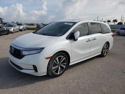 Salvage cars for sale from Copart Miami, FL: 2022 Honda Odyssey Touring
