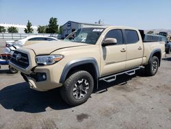 Salvage cars for sale from Copart San Martin, CA: 2016 Toyota Tacoma Double Cab