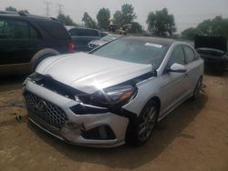 Salvage cars for sale at Elgin, IL auction: 2018 Hyundai Sonata Sport