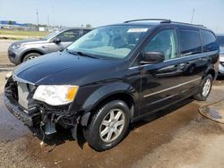 Salvage cars for sale at Woodhaven, MI auction: 2010 Chrysler Town & Country Touring