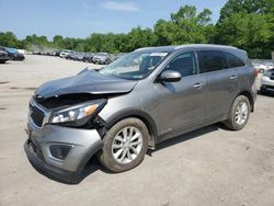 Salvage cars for sale from Copart Ellwood City, PA: 2016 KIA Sorento LX