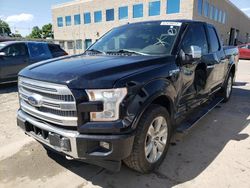 Ford salvage cars for sale: 2017 Ford F150 Supercrew