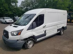 Salvage trucks for sale at New Britain, CT auction: 2018 Ford Transit T-250