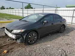 Salvage cars for sale at Houston, TX auction: 2013 Honda Civic EX