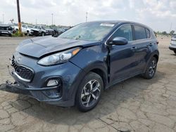Salvage cars for sale at Woodhaven, MI auction: 2022 KIA Sportage LX