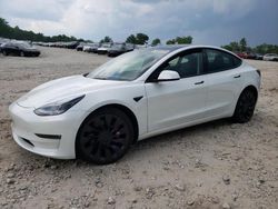 Salvage cars for sale at West Warren, MA auction: 2022 Tesla Model 3