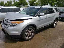 Salvage cars for sale at Bridgeton, MO auction: 2015 Ford Explorer Limited