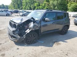 Salvage cars for sale from Copart Glassboro, NJ: 2017 Jeep Renegade Latitude