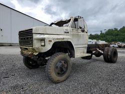 Salvage trucks for sale at West Mifflin, PA auction: 1986 Ford F600