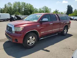 Salvage cars for sale at Portland, OR auction: 2007 Toyota Tundra Double Cab Limited