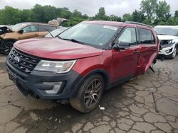 Salvage cars for sale from Copart New Britain, CT: 2017 Ford Explorer Sport
