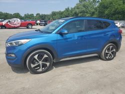 Salvage cars for sale from Copart Ellwood City, PA: 2018 Hyundai Tucson Value