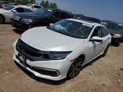 Salvage cars for sale at Cahokia Heights, IL auction: 2019 Honda Civic Touring
