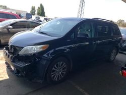 Salvage cars for sale at Hayward, CA auction: 2015 Toyota Sienna XLE