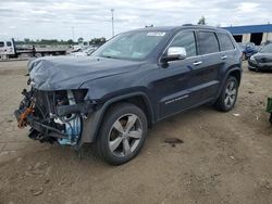 Salvage cars for sale at Woodhaven, MI auction: 2015 Jeep Grand Cherokee Limited