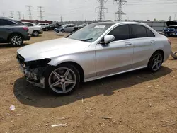 Salvage cars for sale from Copart Elgin, IL: 2016 Mercedes-Benz C 300 4matic