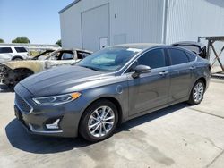 Salvage cars for sale from Copart Sacramento, CA: 2019 Ford Fusion Titanium