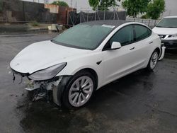 Tesla salvage cars for sale: 2022 Tesla Model 3