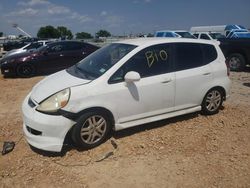 Salvage cars for sale from Copart Haslet, TX: 2007 Honda FIT S