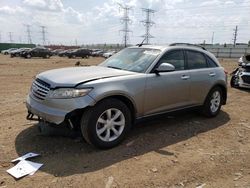 Salvage cars for sale at Dyer, IN auction: 2004 Infiniti FX35