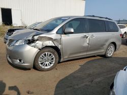 Salvage cars for sale from Copart Portland, MI: 2016 Toyota Sienna XLE