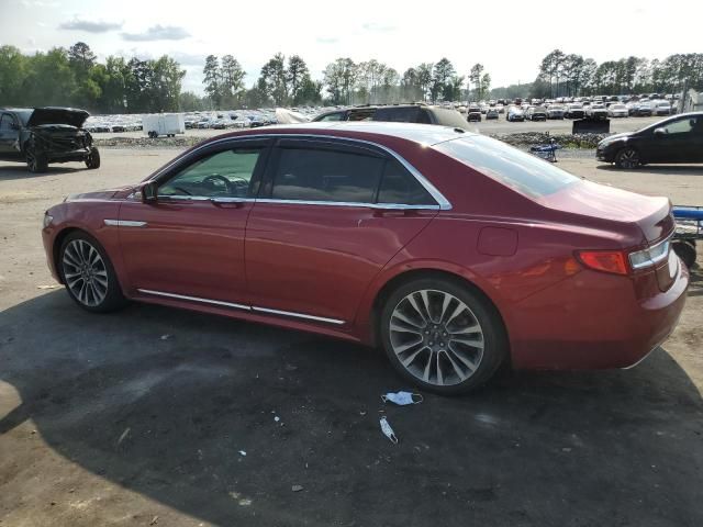 2017 Lincoln Continental Select