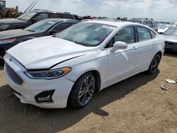 Salvage cars for sale at Brighton, CO auction: 2019 Ford Fusion Titanium