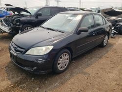Salvage cars for sale at Dyer, IN auction: 2005 Honda Civic LX