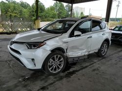 Toyota salvage cars for sale: 2018 Toyota Rav4 HV Limited