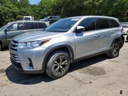 Salvage cars for sale at Austell, GA auction: 2019 Toyota Highlander LE