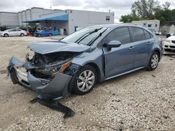 Toyota Corolla salvage cars for sale: 2020 Toyota Corolla LE