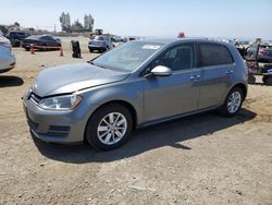 Salvage cars for sale from Copart San Diego, CA: 2015 Volkswagen Golf