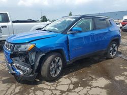 Vehiculos salvage en venta de Copart Woodhaven, MI: 2018 Jeep Compass Limited