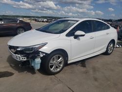 Salvage cars for sale from Copart Grand Prairie, TX: 2017 Chevrolet Cruze LT