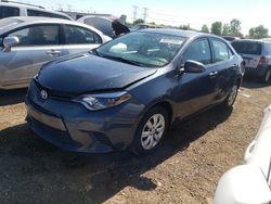 Salvage cars for sale at Elgin, IL auction: 2016 Toyota Corolla L