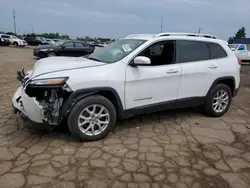 Salvage cars for sale at Woodhaven, MI auction: 2017 Jeep Cherokee Latitude