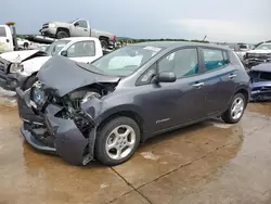 Salvage cars for sale at Grand Prairie, TX auction: 2013 Nissan Leaf S