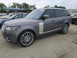 Salvage cars for sale at Spartanburg, SC auction: 2016 Land Rover Range Rover HSE