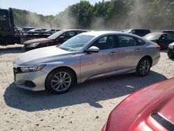 Salvage cars for sale at North Billerica, MA auction: 2021 Honda Accord LX