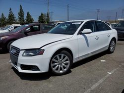 Salvage cars for sale at Rancho Cucamonga, CA auction: 2012 Audi A4 Premium