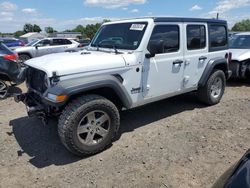 Jeep Wrangler Unlimited Sport salvage cars for sale: 2021 Jeep Wrangler Unlimited Sport