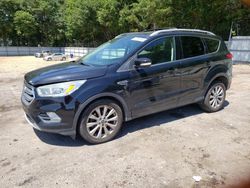 Salvage cars for sale at Austell, GA auction: 2017 Ford Escape Titanium