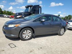 Honda Civic salvage cars for sale: 2012 Honda Civic LX