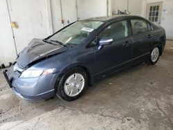 Salvage cars for sale from Copart Madisonville, TN: 2008 Honda Civic Hybrid